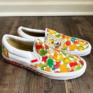 VANS x HARIBO Classic Slip On Checkerboard Sneaker Men's 13 skateboard Shoes